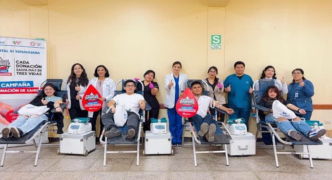 EsSalud Arequipa recolectó más de 30 unidades de sangre durante campaña de donación voluntaria