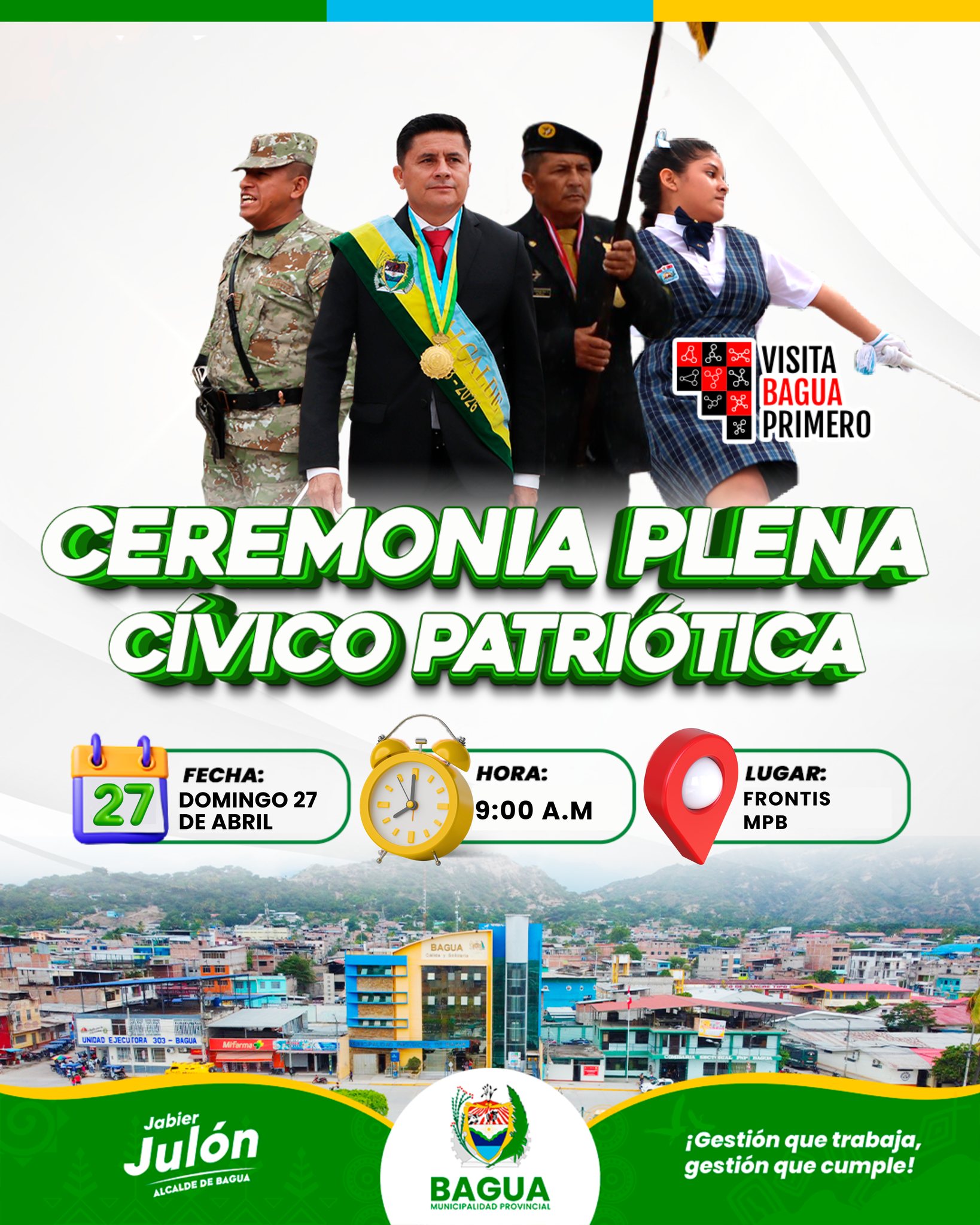 Ceremonia plena Cívico Patriótica. 
