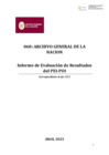 Vista preliminar de documento Informe de evaluación resultados del PEI-POI 2022 del AGN