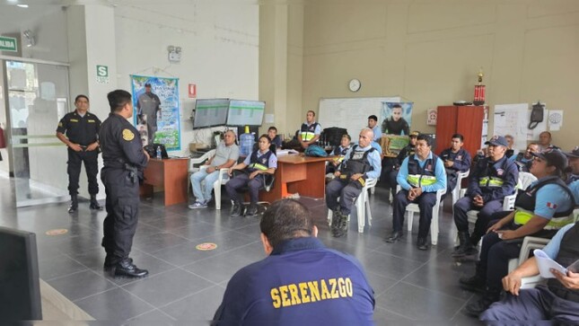 Capacitación a serenos 