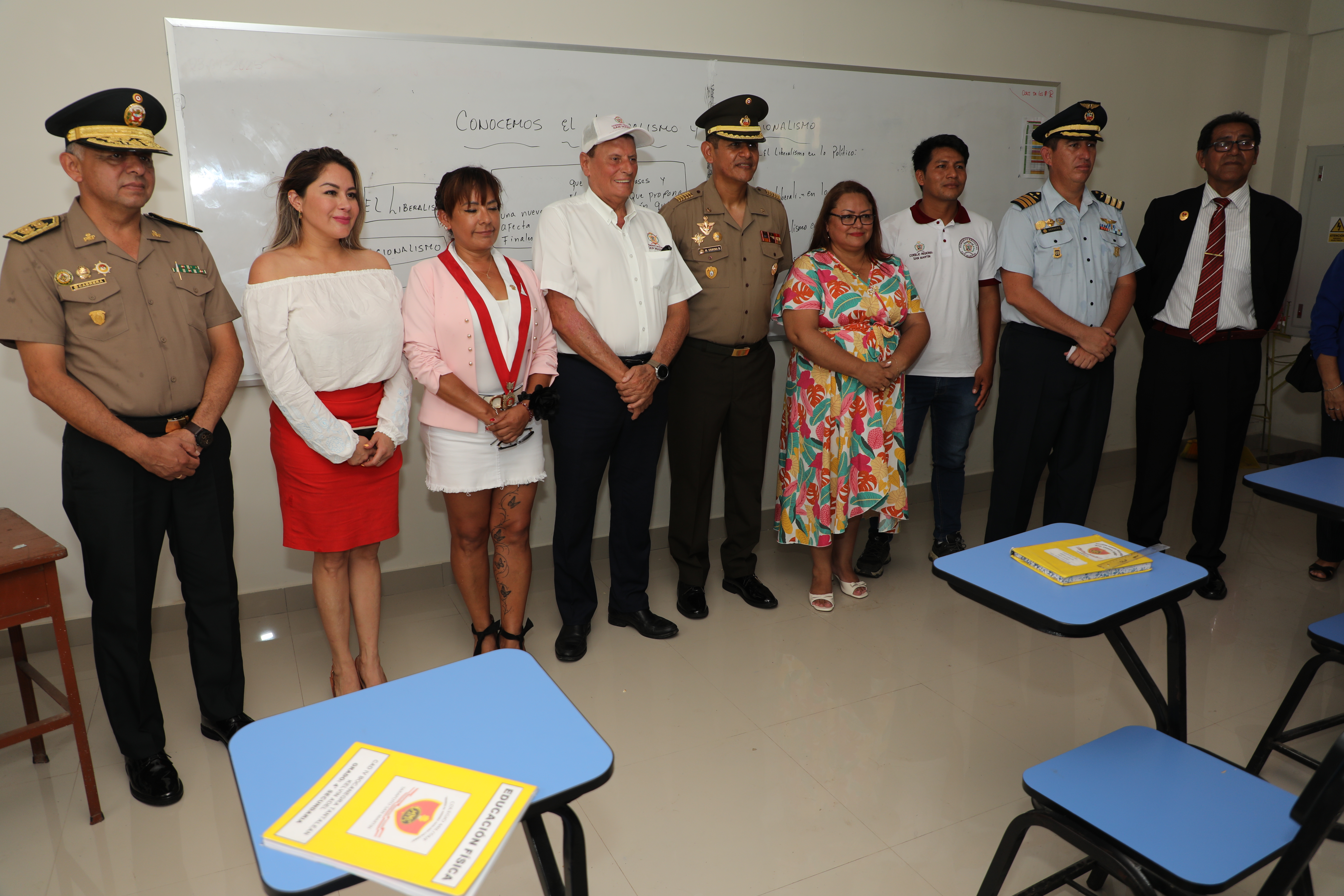 El colegio militar Mariscal Andrés Avelino Cáceres, ubicado en el distrito de Morales, se benefician con la ejecución de una importante obra de construcción, remodelación, mejoramiento y equipamiento de 20 pabellones de la institución educativa.