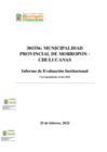 Vista preliminar de documento INFORME DE EVALUACION INSTITUCIONAL CORRESPONDIENTE AL AÑO 2024 DE LA MPMCH