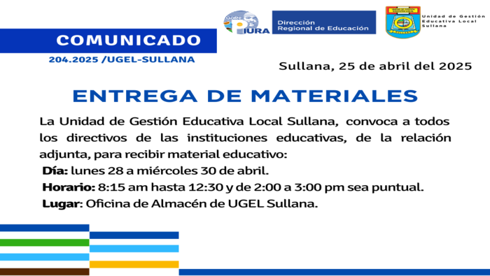 Comunicado N°204-2025