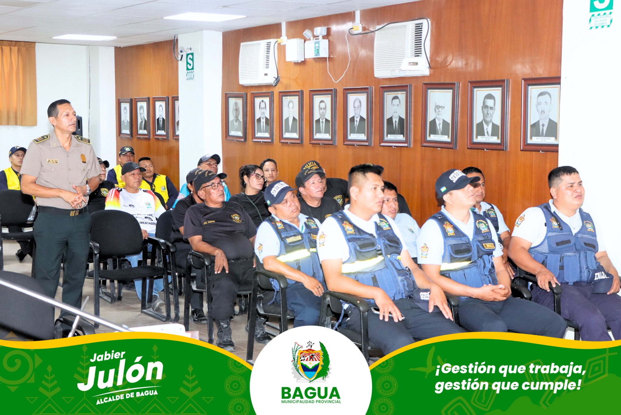 Comisario de la PNP BAGUA expone normativa de serenazgo 