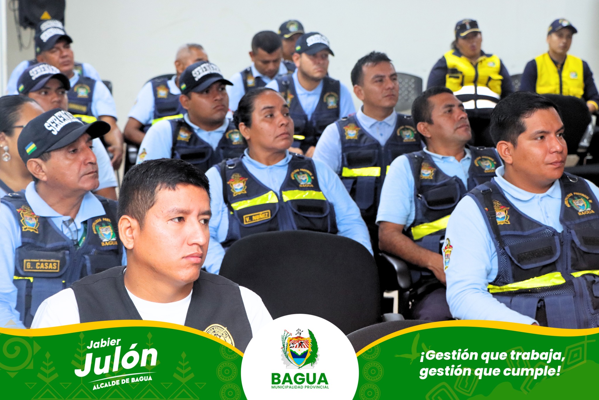 Comisario de la PNP BAGUA expone normativa de serenazgo 