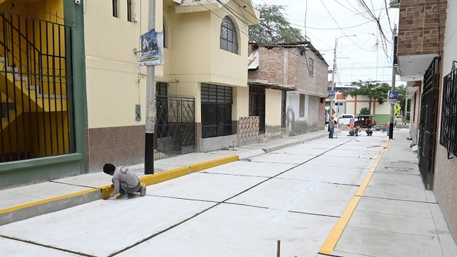 Obras de calle José Carlos Mariátegui