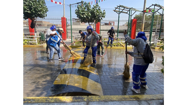 Esta jornada marca el inicio de las actividades por los 71 años de fundación del A.H. El Independiente, demostrando que el trabajo en equipo entre municipalidad y comunidad es clave para construir un distrito más limpio, ordenado y unido.