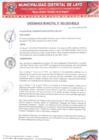 Vista preliminar de documento ORDENANZA MUNICIPAL N° 002-2025-MDL-A