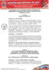 Vista preliminar de documento REGLAMENTO DE LA I AUDIENCIA PUBLICA DEL INFORME DE RENDICION DE CUENTAS DEL AÑO 2025 DE LA MUNICIPALIDAD DISTRITAL DE LAYO