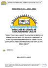 Vista preliminar de documento DIRECTIVA N 004-2025-DREC - CONTRATACIONES MENORES 8 UIT 