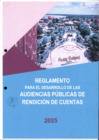 Vista preliminar de documento Reglamento para el Desarrollo de las Audiencias Publicas de Rendicion de Cuentas 2025