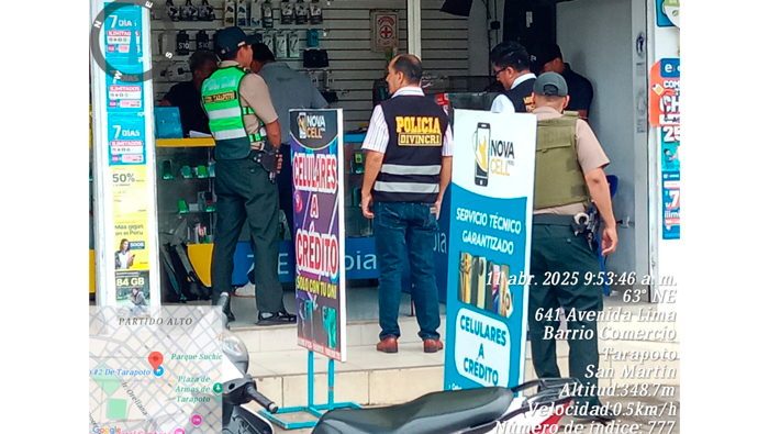 Operativo Inopinado Denominado "Receptaci贸n de Celulares".