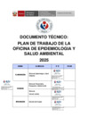 Vista preliminar de documento Plan de Trabajo de la Oficina de Epidemiología y Salud Ambiental 2025 del HLE- V