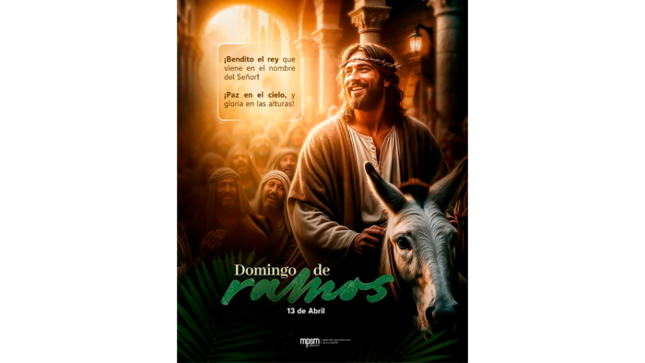 Iniciamos la semana santa: Domingo de Ramos.