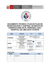 Vista preliminar de documento Plan de Investigación y Control de Brote de Tuberculosis en el Personal 2025 - Hospital de  Lima Este-Vitarte