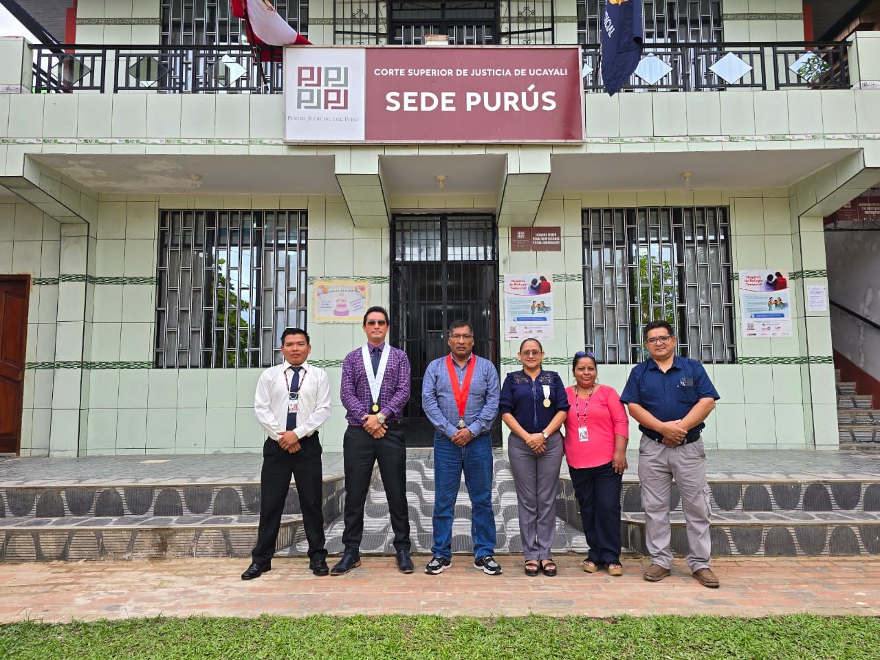 Presidente de la Corte Superior de Justicia de Ucayali realizó visita administrativa y coordinó mejoras en los Juzgados de Purús (1)