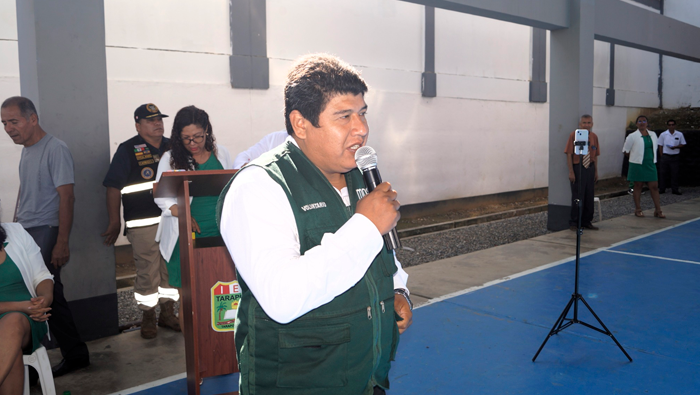 Juramentan promotores escolares de la I.E Tarapoto.