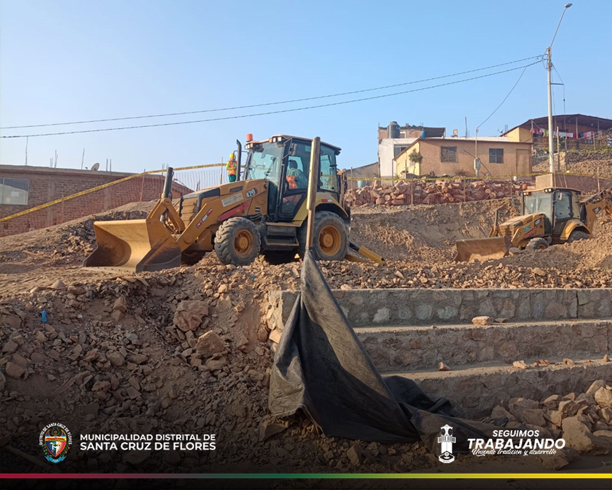 Supervisamos el avance de la Obra de Losa Multiuso en Nuevo San Andrés