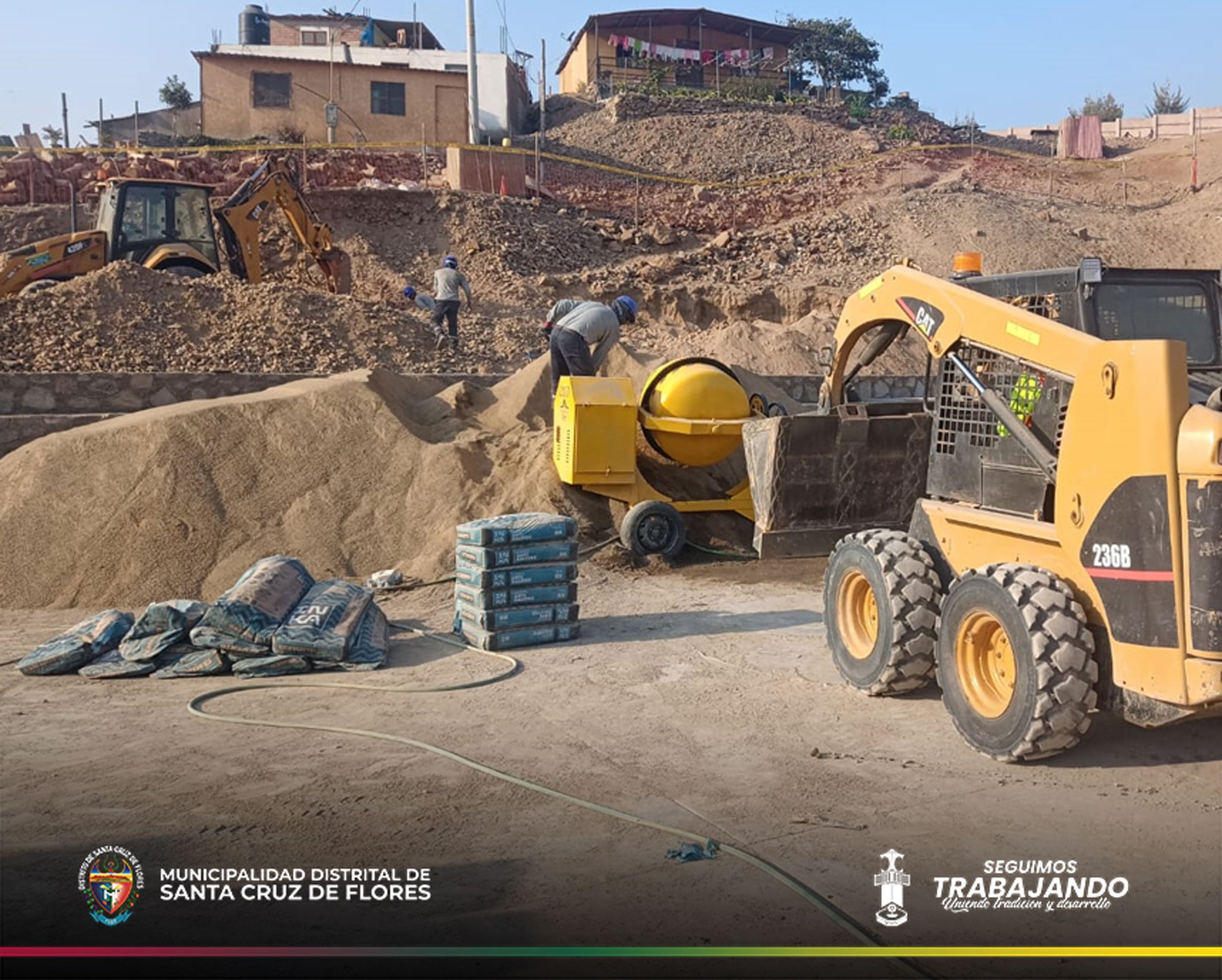 Supervisamos el avance de la Obra de Losa Multiuso en Nuevo San Andrés