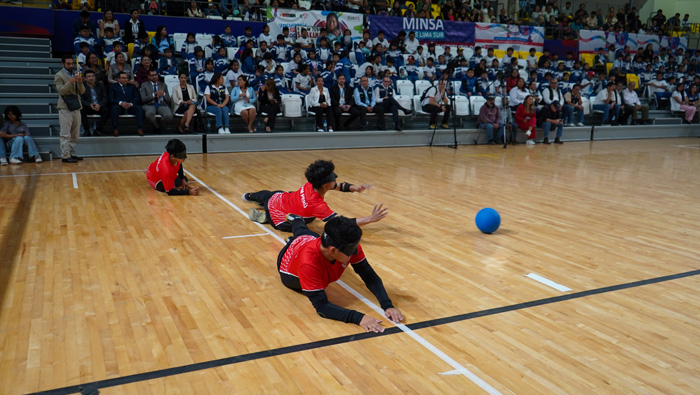 Selección peruana de “Goalball” participa en la Semana de la Vacunación de las Américas