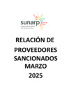 Vista preliminar de documento PROVEEDORES SANCIONADOS - MARZO 2025