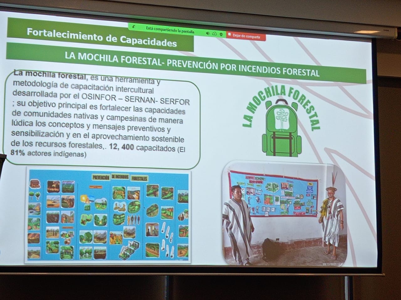 Archivo JPGE del OSINFOR presenta herramienta intercultural para prevenir incendios forestales ante ocho países de la Red Amazónica