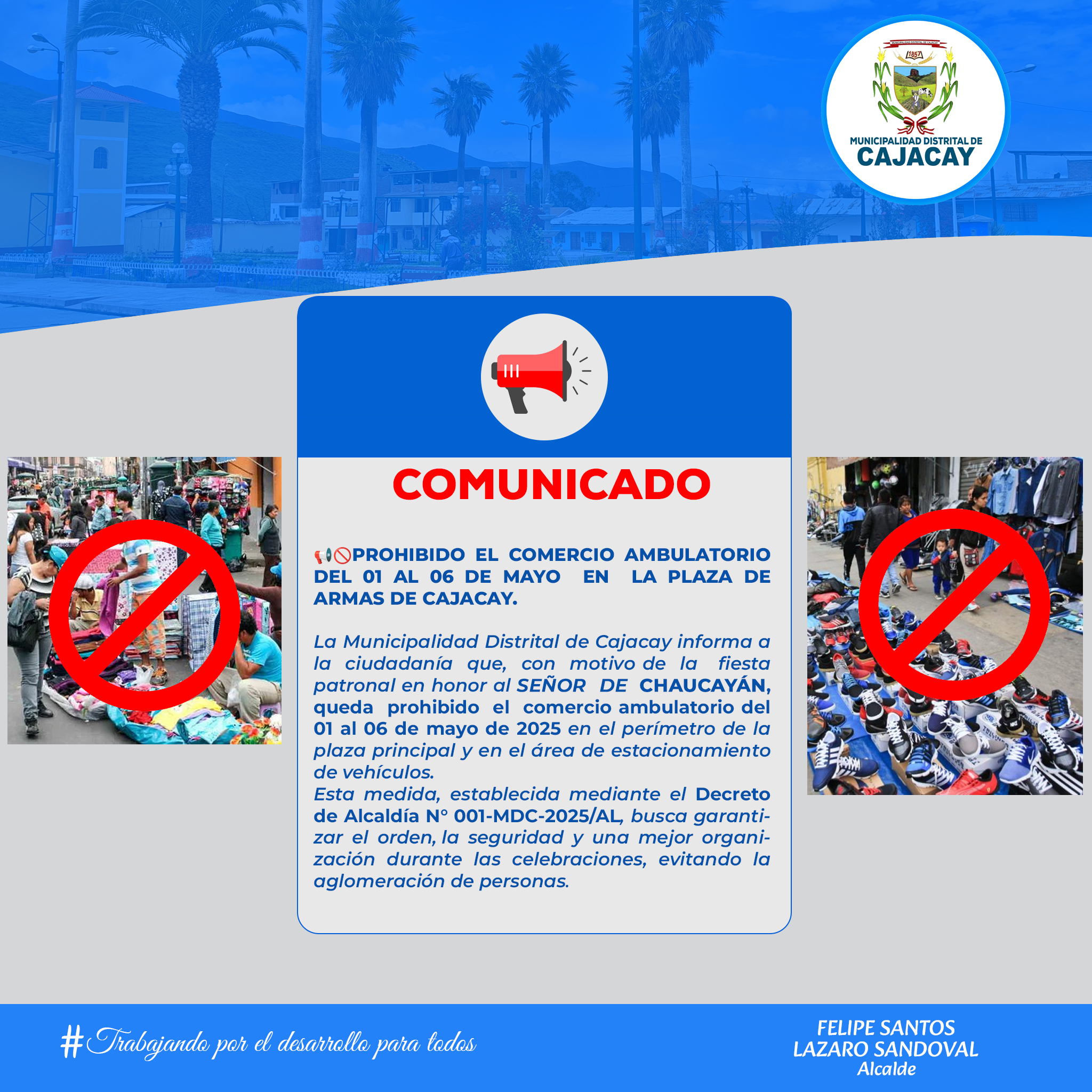 Prohibido el comercio ambulatorio