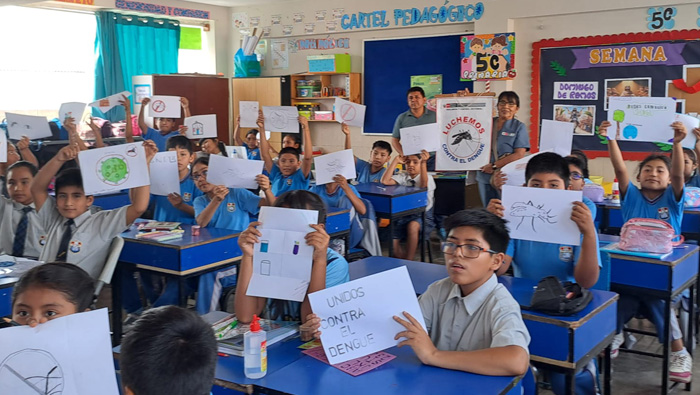 Escolares y profesores en más de 600 colegios de Lima Sur se convierten en “Agentes Anti Dengue”