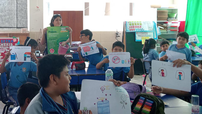 Escolares y profesores en más de 600 colegios de Lima Sur se convierten en “Agentes Anti Dengue”
