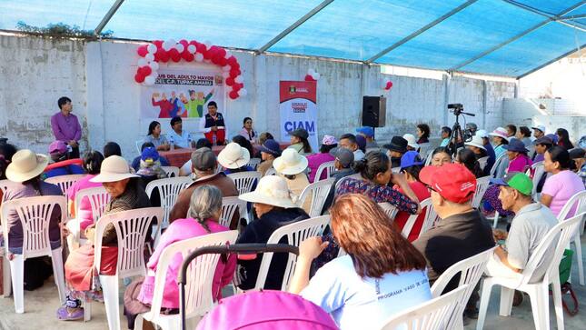 Municipalidad provincial de Huaral inaugura Club del Adulto Mayor en el Centro Poblado Túpac Amaru