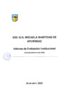 Vista preliminar de documento Informe de Evaluación institucional correspondiente al año 2024