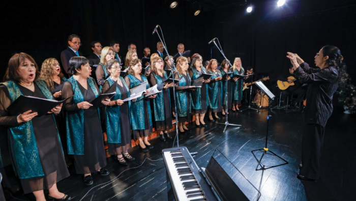 Canto coral en San Isidro