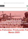 Vista preliminar de documento Reporte de producción policial a marzo 2025