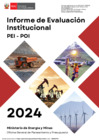 Vista preliminar de documento INFORME DE EVALUACIÓN INSTITUCIONAL MINEM 2024