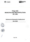 Vista preliminar de documento Informe de Evaluacion institucional del PEI-POI correspondiente al año 2024