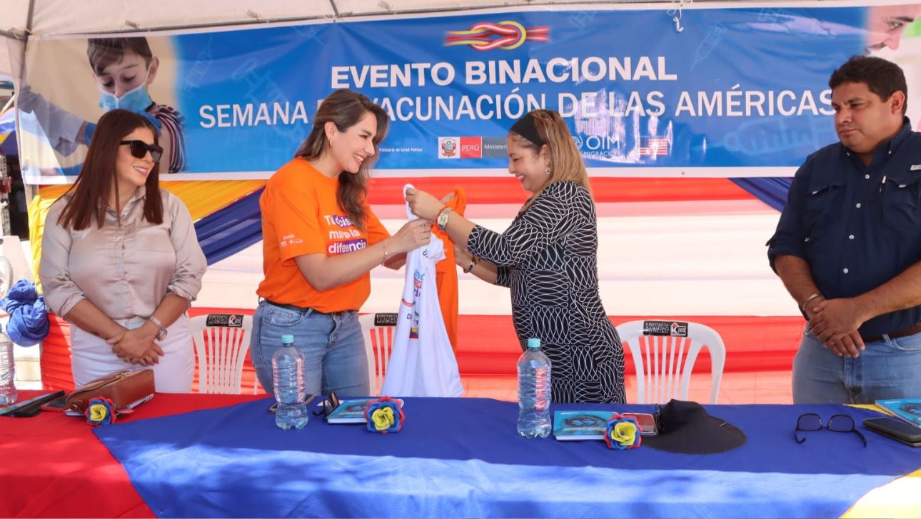 Minsa: se realizó el lanzamiento de la Semana de Vacunación en las Américas 2025 en zona de frontera Perú - Ecuador
