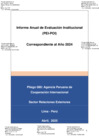 Vista preliminar de documento INFORME DE EVALUACION INSTITUCIONAL PEI POI AÑO 2024 DEL PLIEGO 080 APCI