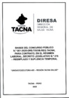 Vista preliminar de documento BASES CONCURSO PUBLICO N.º 001-2025-DRS.T/GOB.REG.TACNA