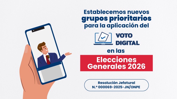 ONPE define quiénes podrán usar el voto digital
