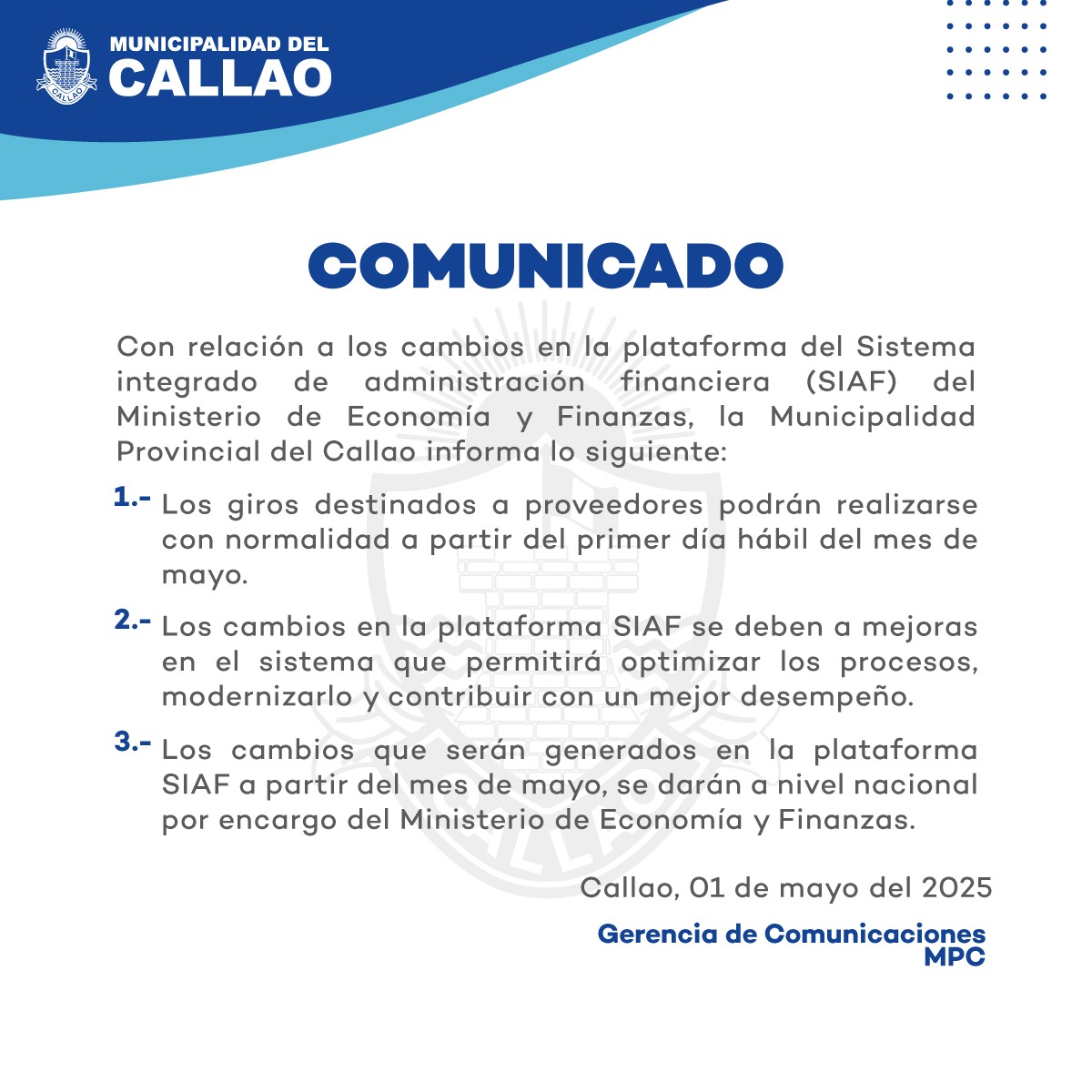 copmunicado