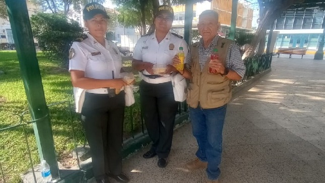 Refrigerio a policía
