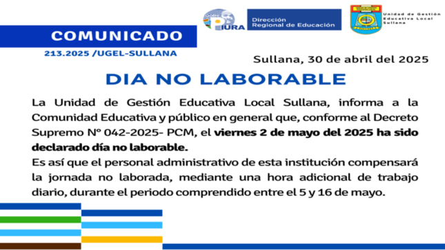 Comunicado N°213-2025