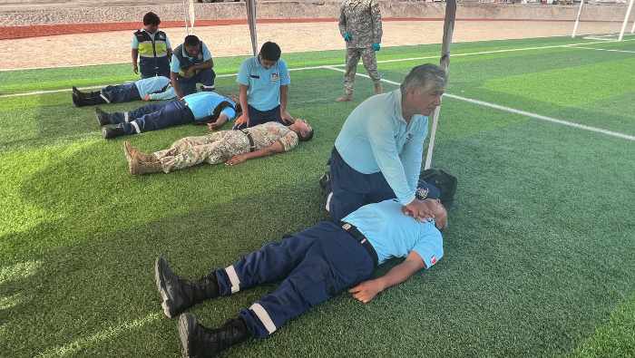 Con apoyo del Ejército del Perú, personal municipal fue entrenado para responder de forma rápida ante emergencias.
