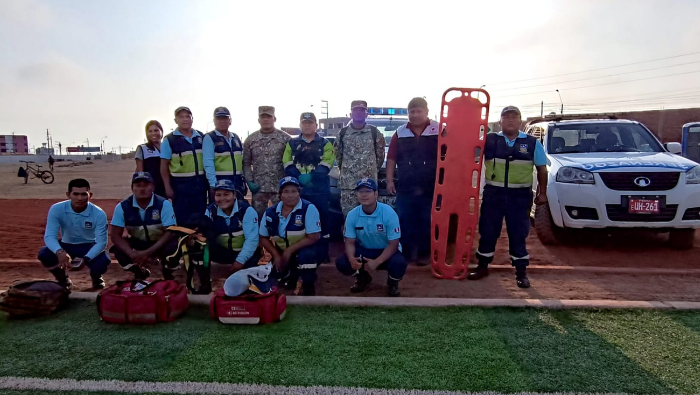 Con apoyo del Ejército del Perú, personal municipal fue entrenado para responder de forma rápida ante emergencias.