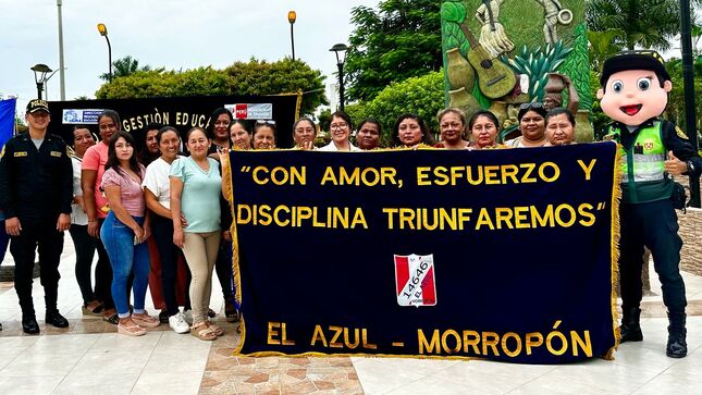 Padres de familia se organizan en brigadas para prevenir violencia escolar en 17 colegios de Morropón