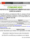 Vista preliminar de documento [ Ver COMUNICADO - REPORTE DE LAS BRIGADAS AMBIENTALES 2025 CORTE 05 de MAYO ] 05-05-2025