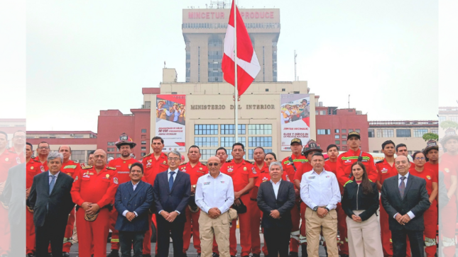 Fortalecen servicio de respuesta de los bomberos del Perú a través de la cooperación internacional