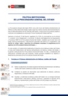 Vista preliminar de documento Política Institucional de la Procuraduría General del Estado 2025
