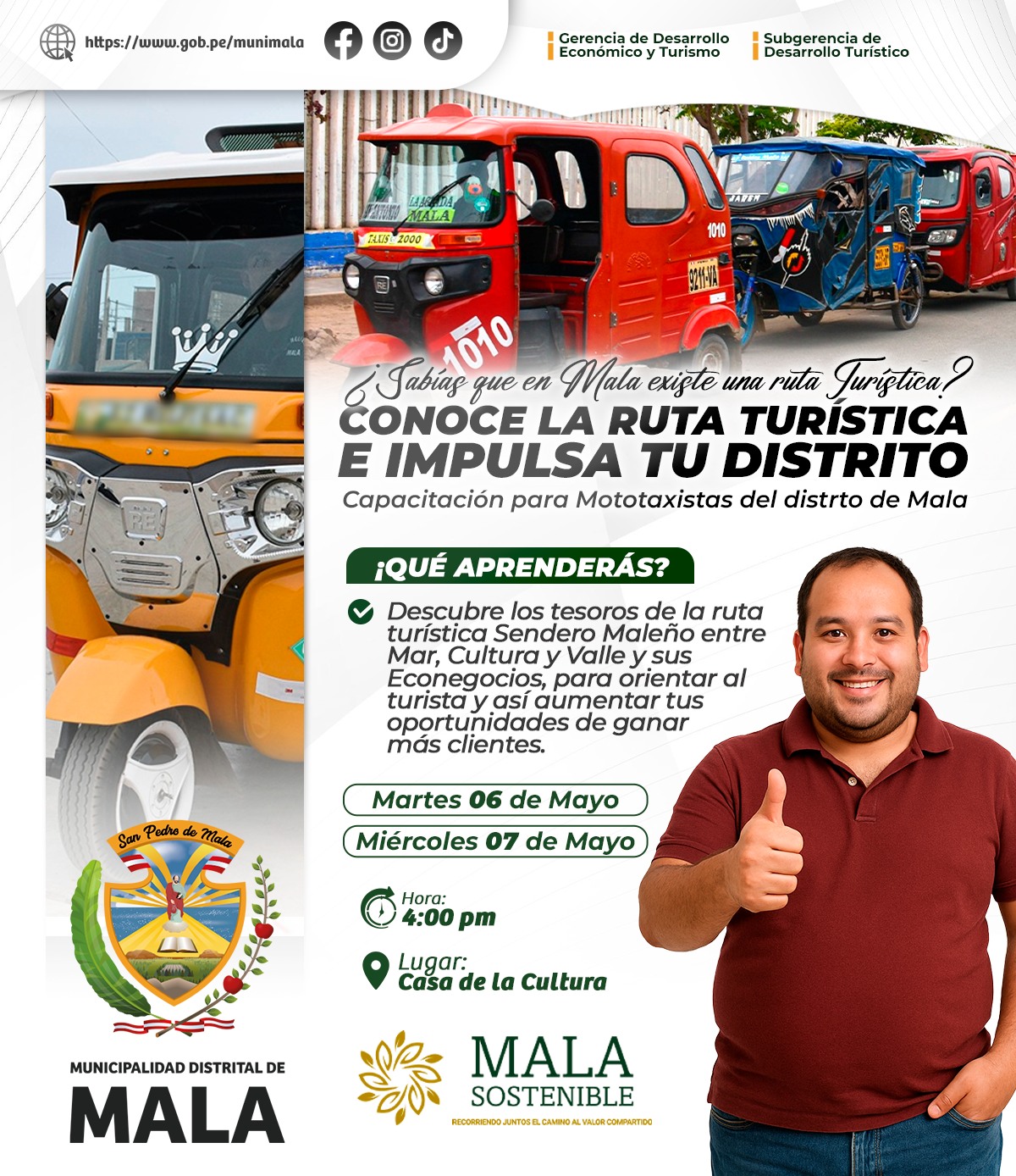 ¡Atención Mototaxista de Mala!
