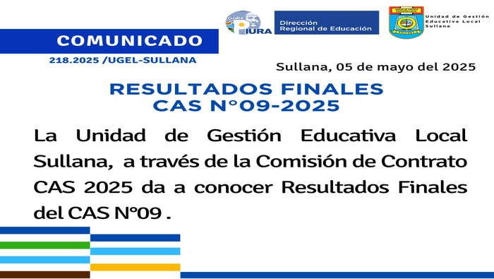 Comunicado N°218-2025